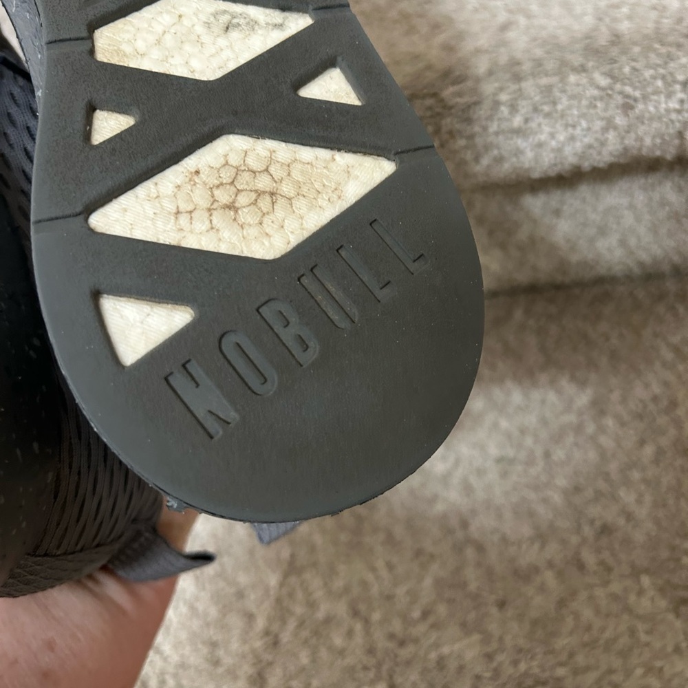 NOBULL Grey Surface Runner Rip Stop Sneakers. Men’s 8/womens 9.5. EUC. Running - Picture 13 of 16